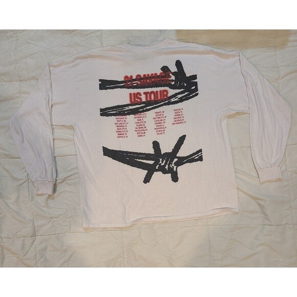 21 Savage US Tour Long Sleeved Shirt - Picture 1 of 6